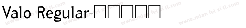 Valo Regular字体转换